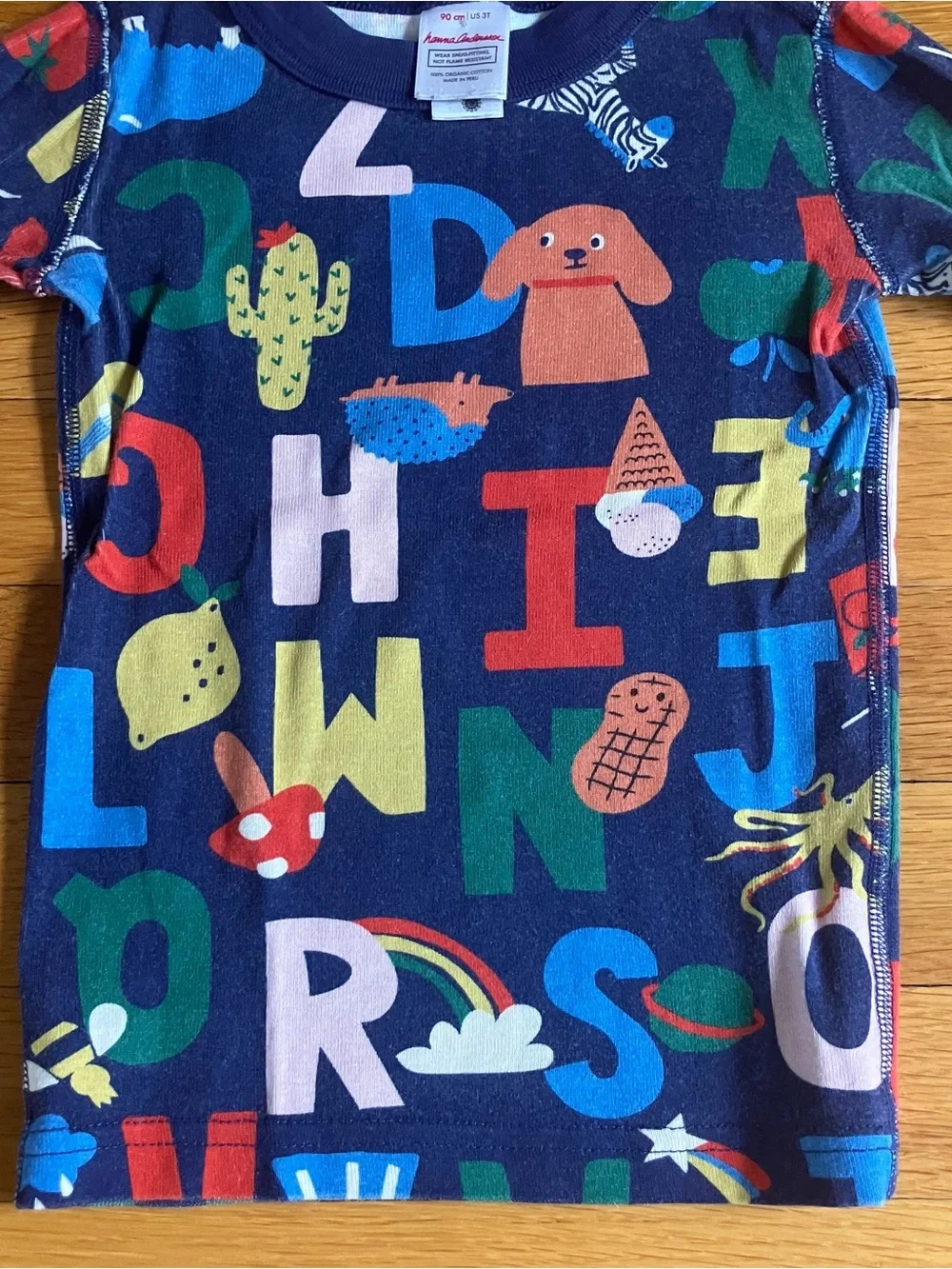 Hanna Andersson Cotton Wonder Woman Minnie Mouse Halloween ABC Pajamas 90 3T